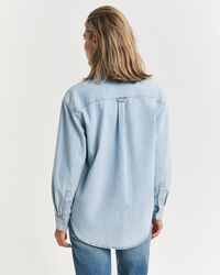 Relaxed Fit Pocket Detail denim overhemd