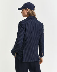 Regular Fit Club blazer met krijtstreepje