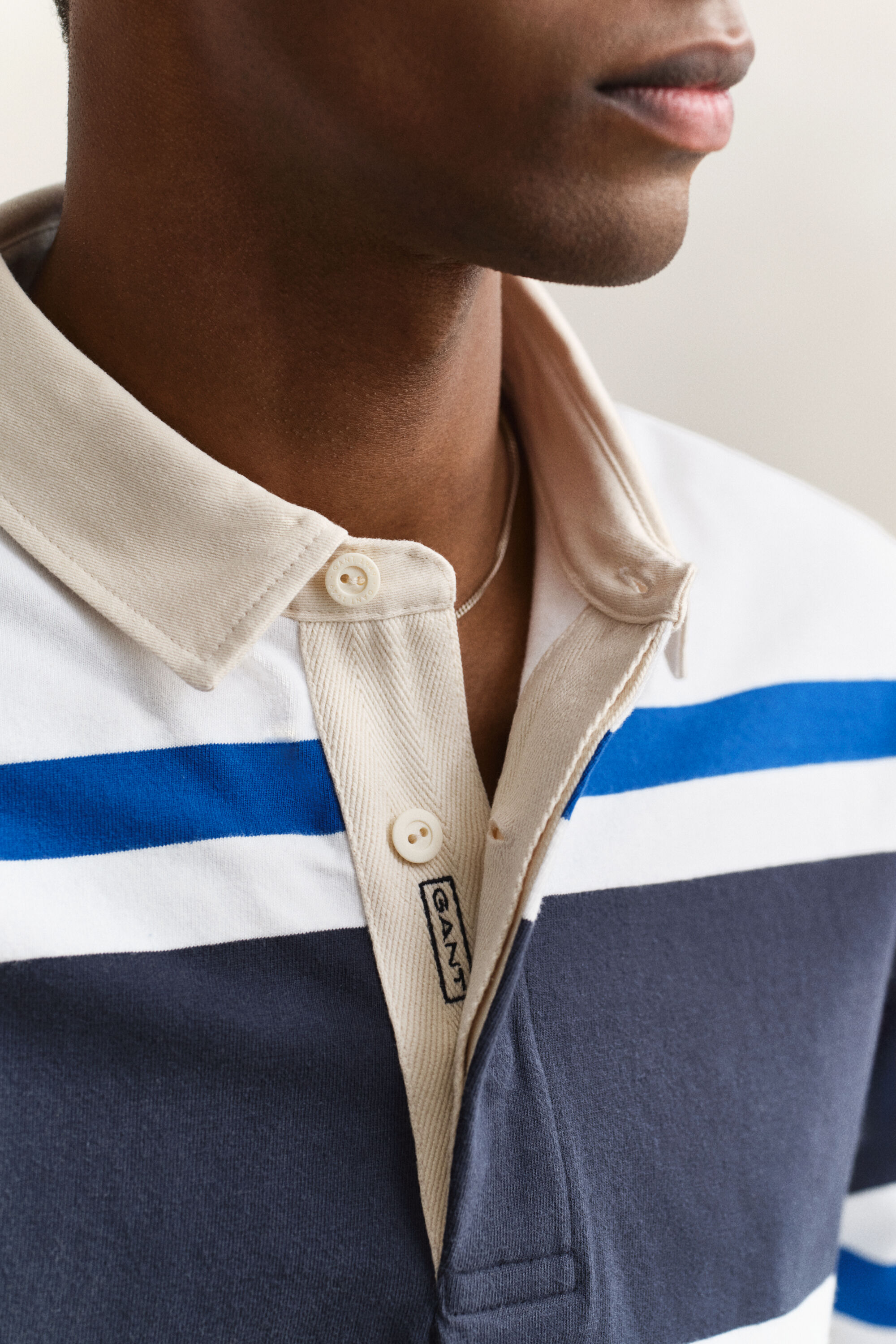 Rugger met blokstrepen