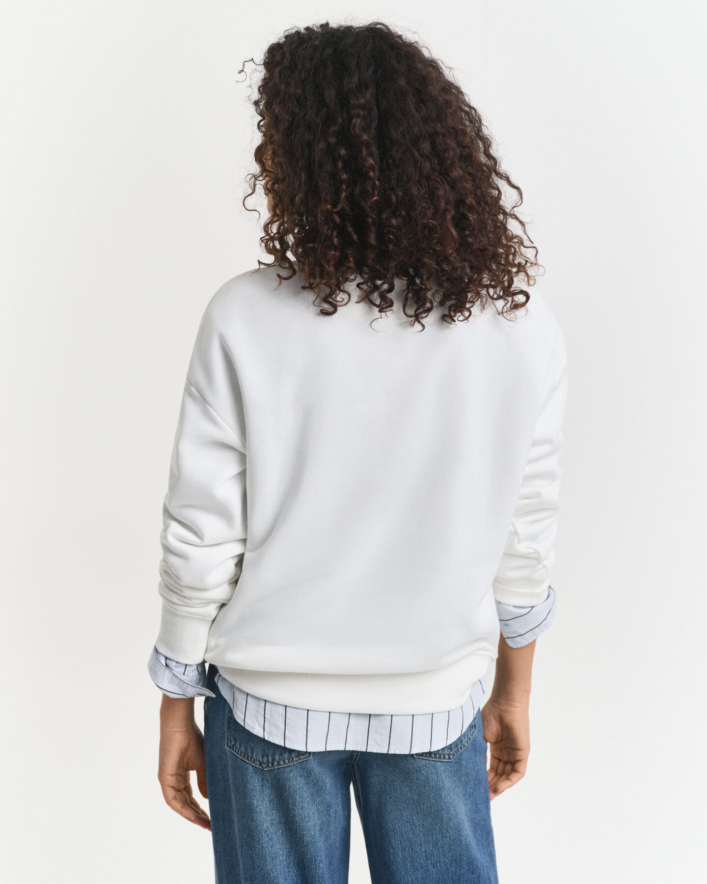 Shield sweatshirt met ronde hals