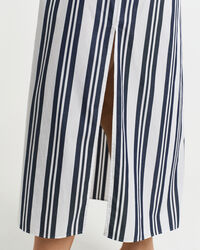 Gestreepte kaftanjurk