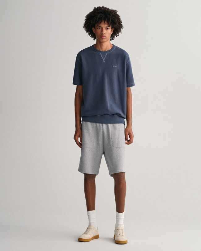 Sunfaded sweatshirt met korte mouwen