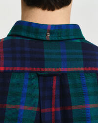 Relaxed Fit geruit overhemd van keperstof