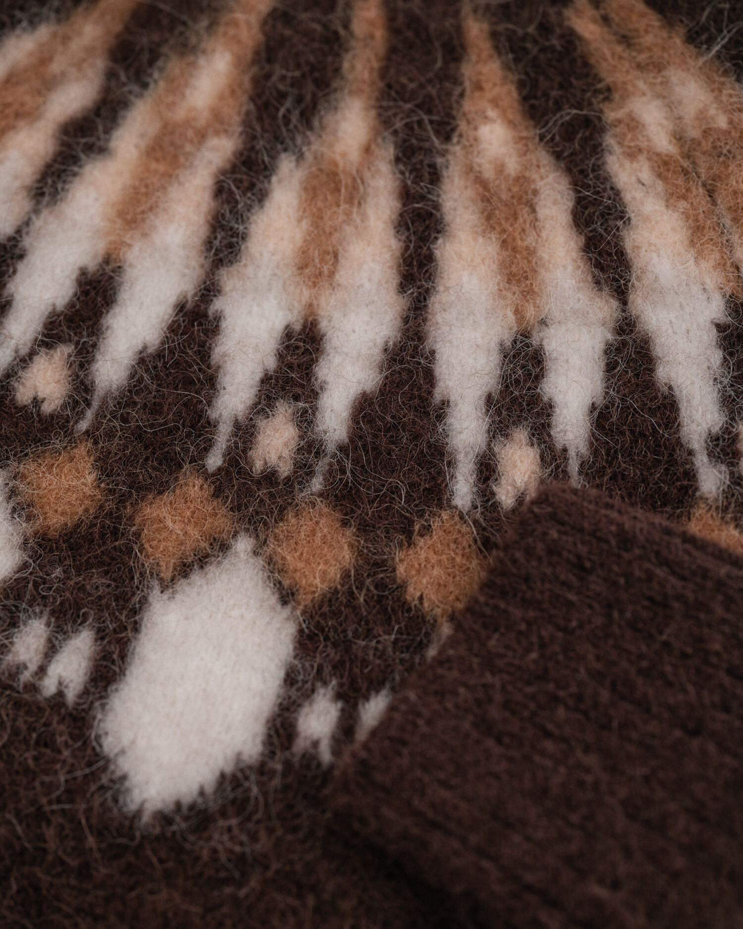 Fair Isle trui met ronde hals van alpacamix