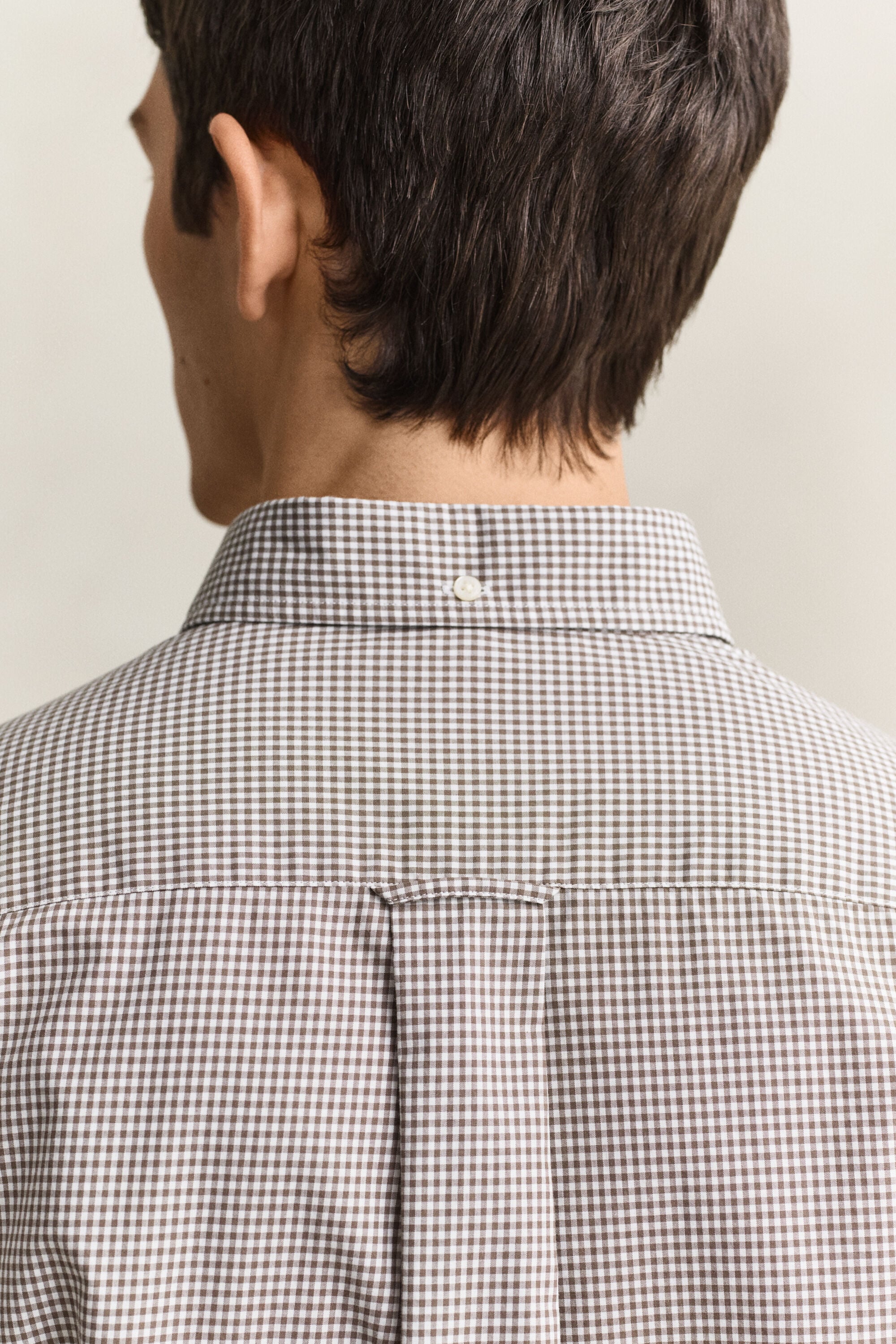 Klassiek poplin overhemd met Gingham-ruitje