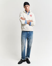 GANT 49 Arch Graphic sweatshirt met korte rits