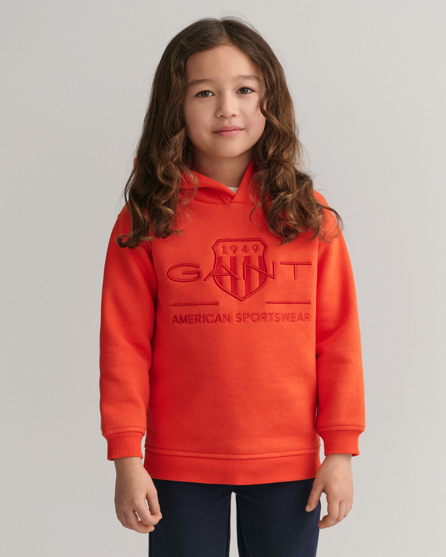 Kids Contrast Shield hoodie