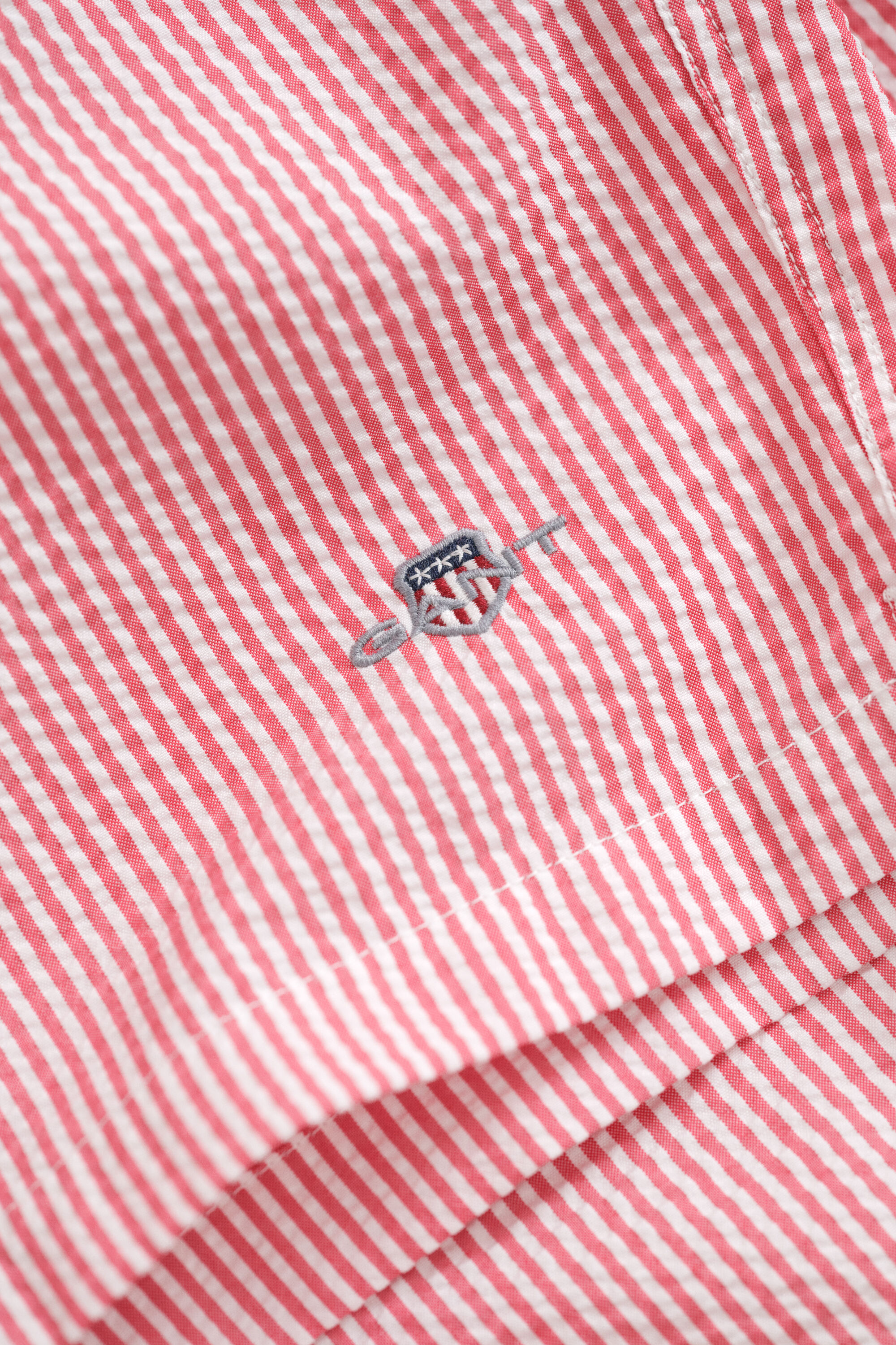 Gestreepte zwemshort van seersucker