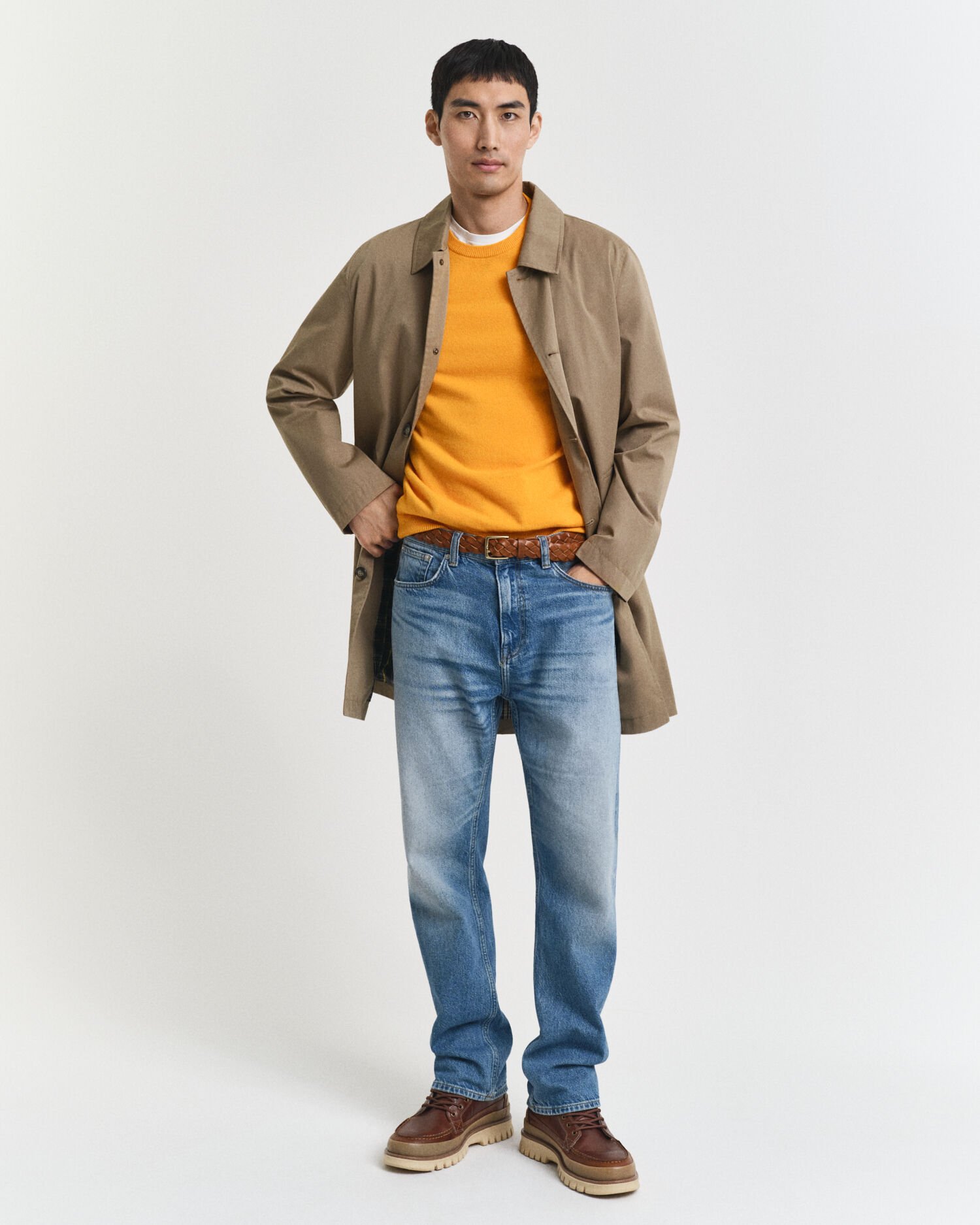 Trui met ronde hals van buitengewoon zachte lamswol