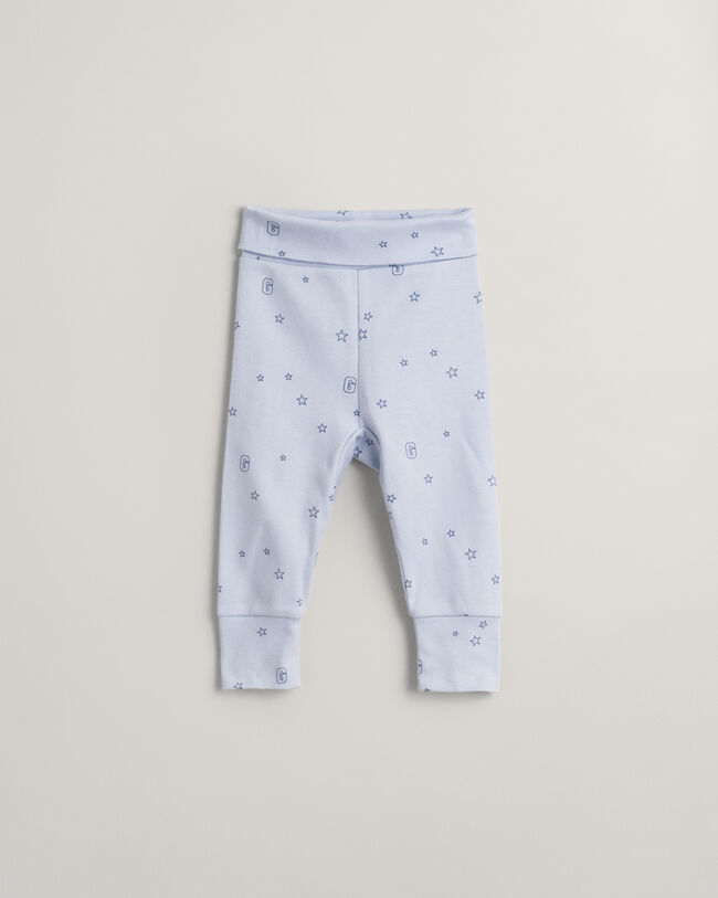 Baby legging met sterren- en G-print