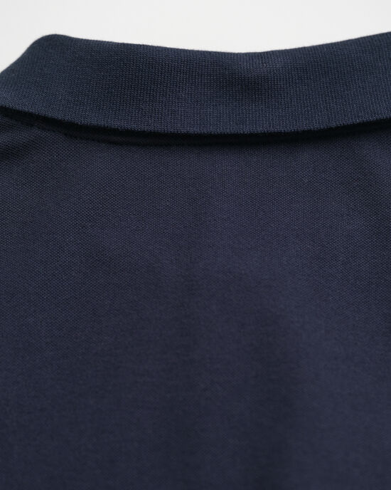 Piqué Rugger met contrasterend detail