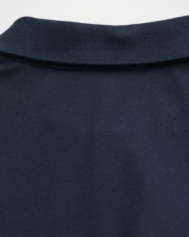 Piqué Rugger met contrasterend detail