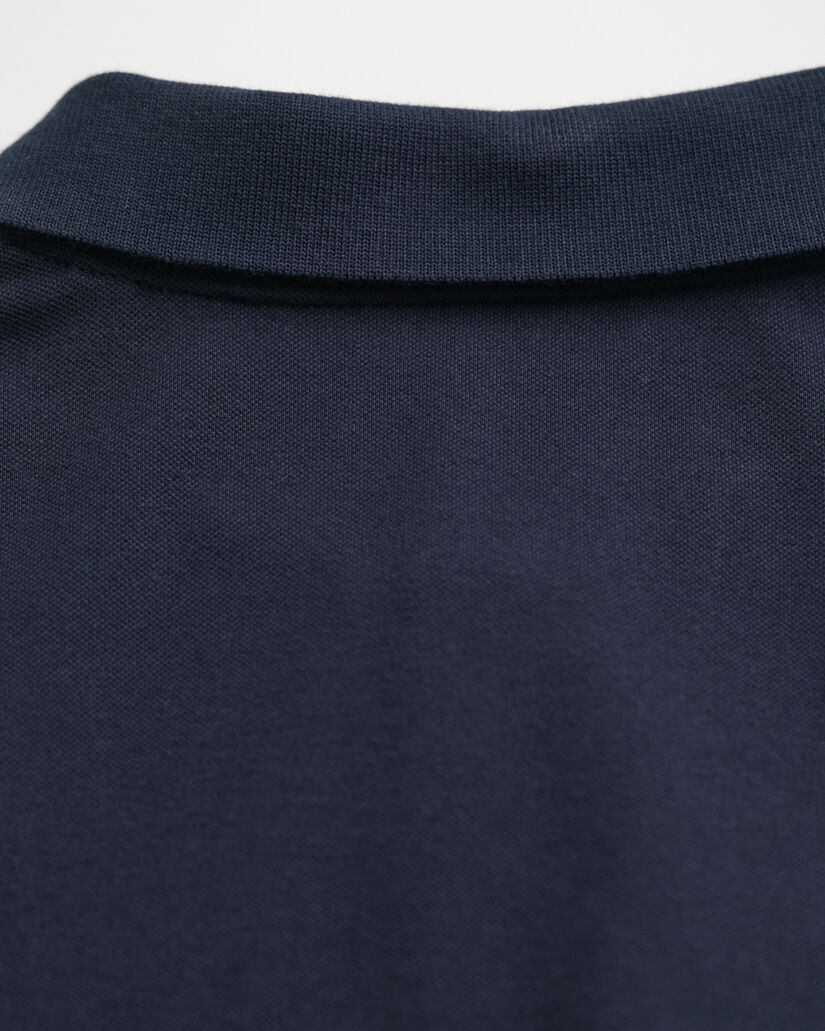 Piqué Rugger met contrasterend detail