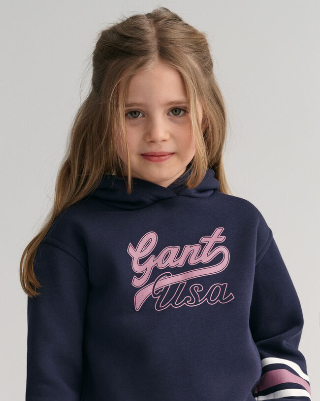 Girls GANT USA cropped hoodie