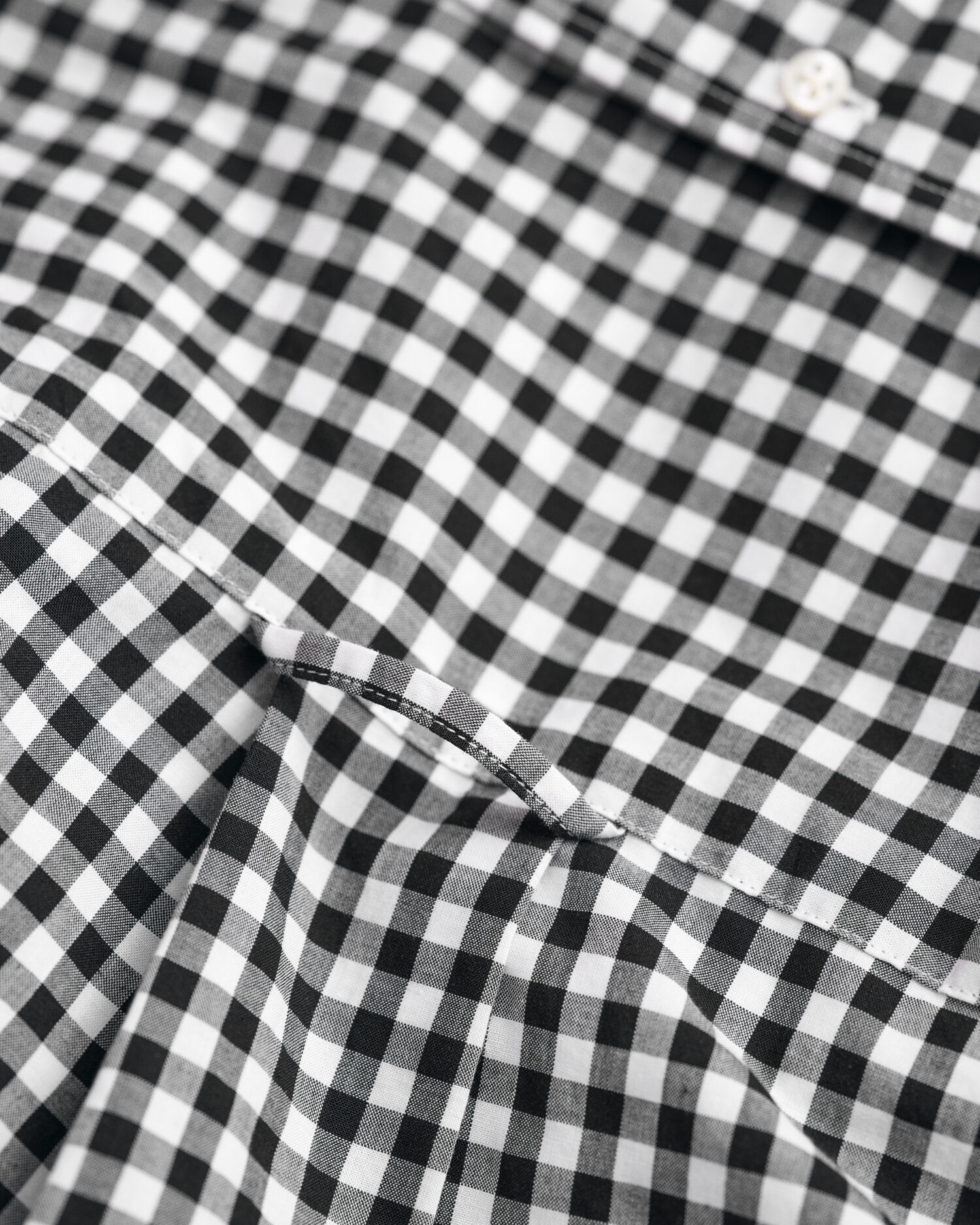 Regular Fit Classic overhemd met Gingham-ruitje van poplin
