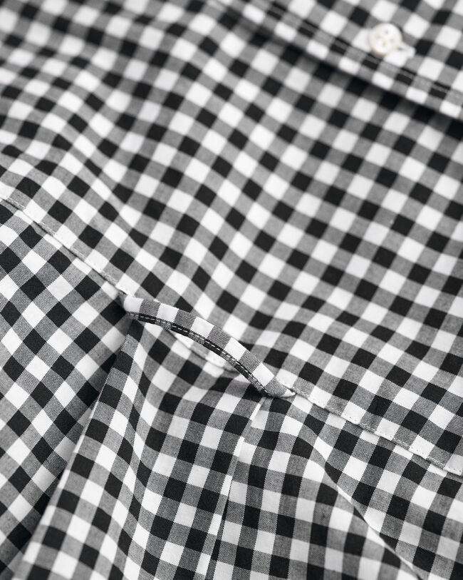 Regular Fit Classic overhemd met Gingham-ruitje van poplin