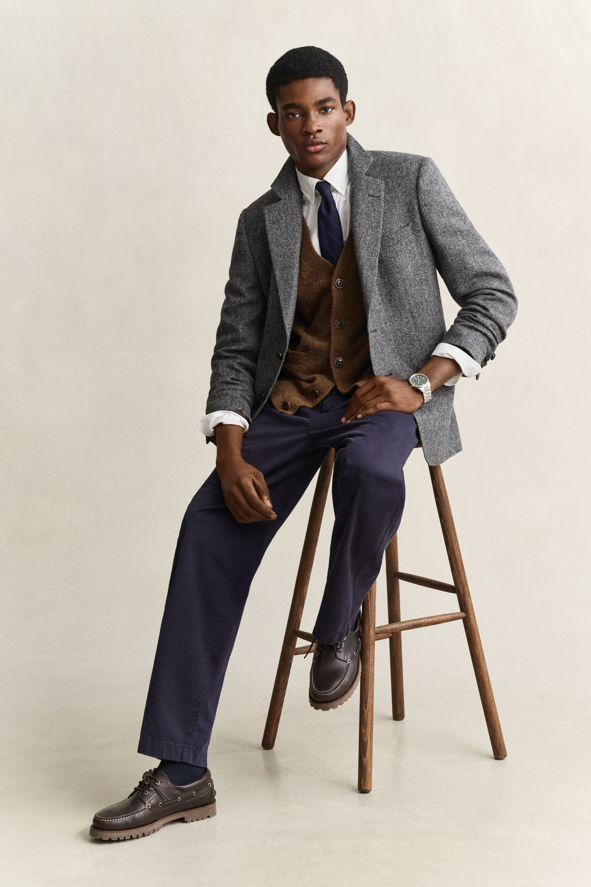 Gant x Yale tweed blazer