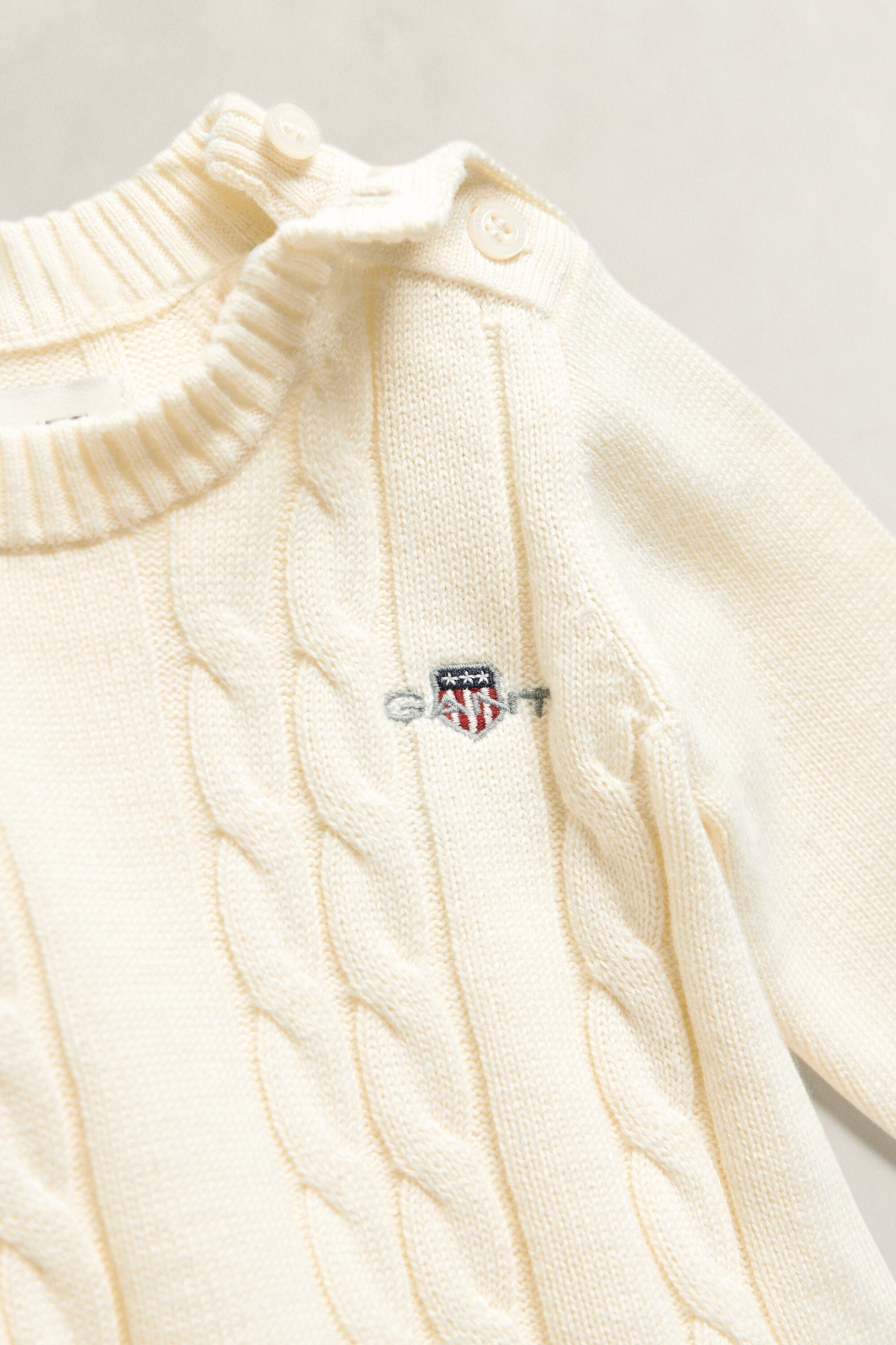 Set voor babymeisjes met kabelgebreide jurk en broekje