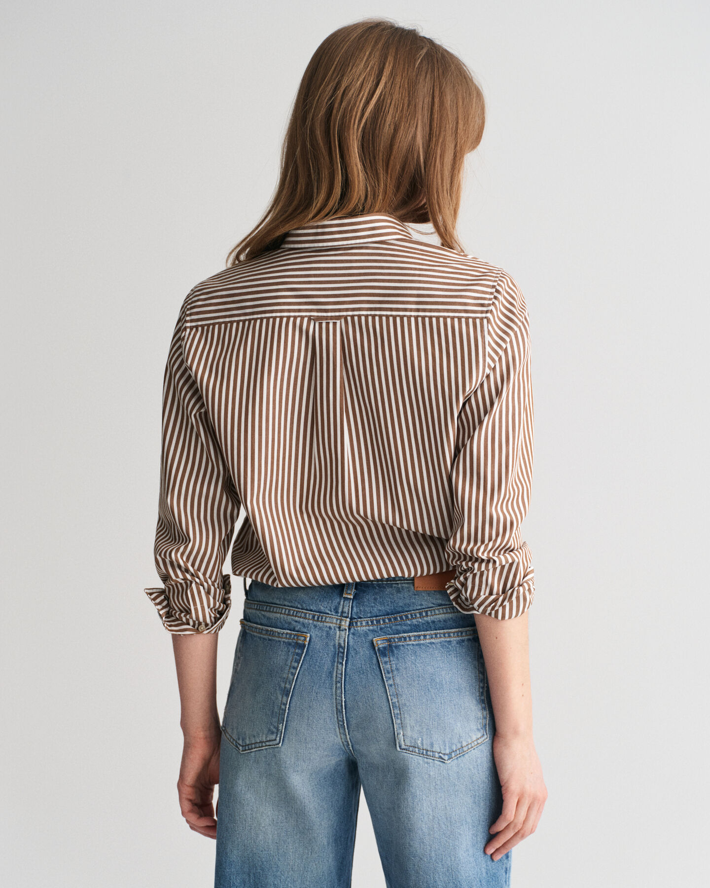 Regular Fit Classic overhemd met strepen van poplin