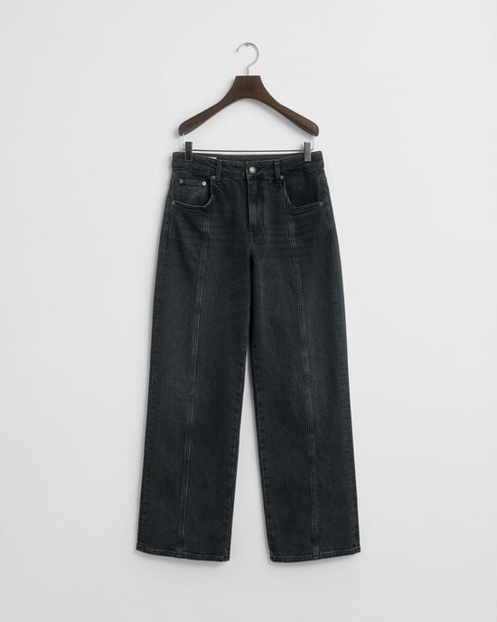 Relaxed Fit jeans met rechte zoom