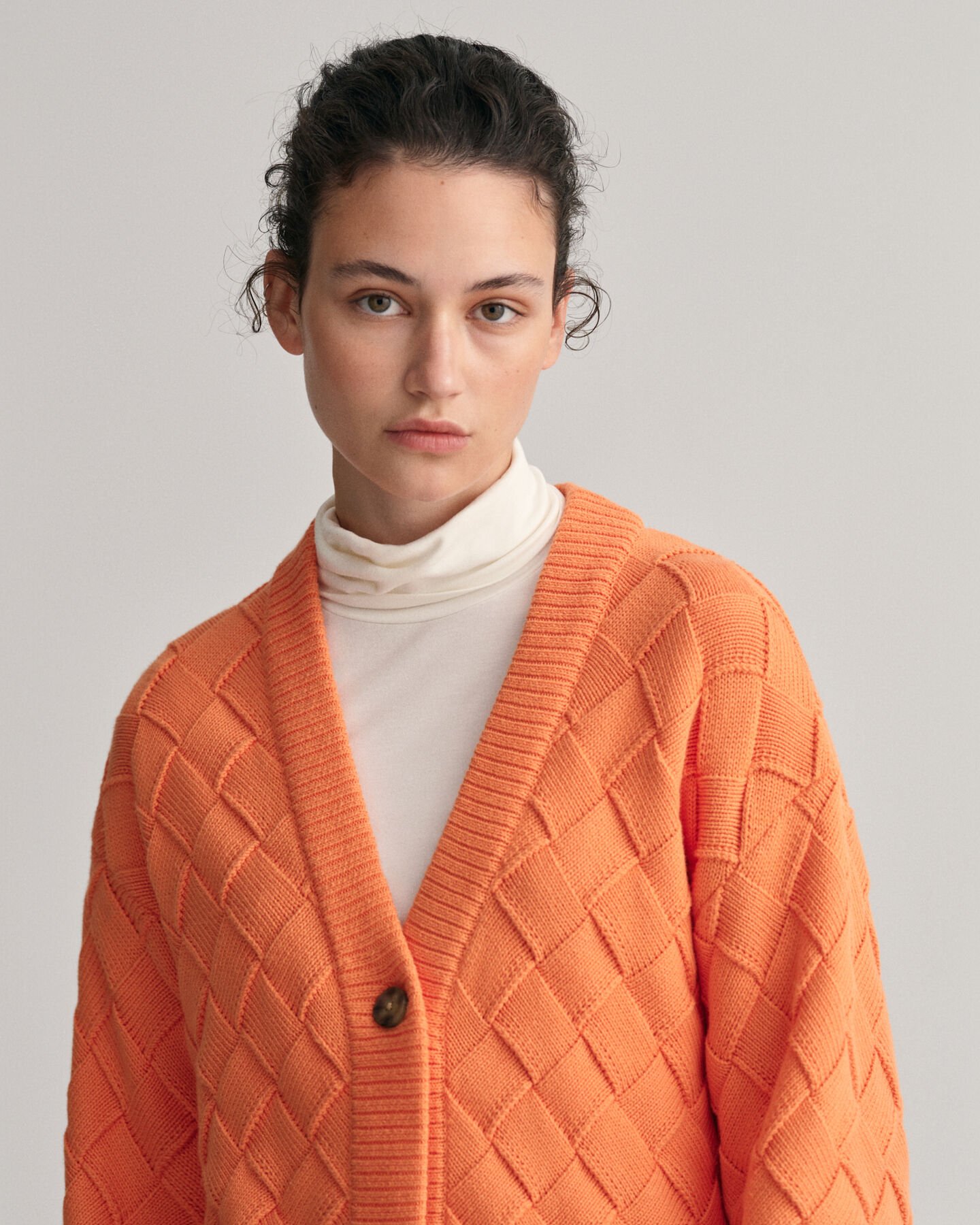 Gebreid geweven vest