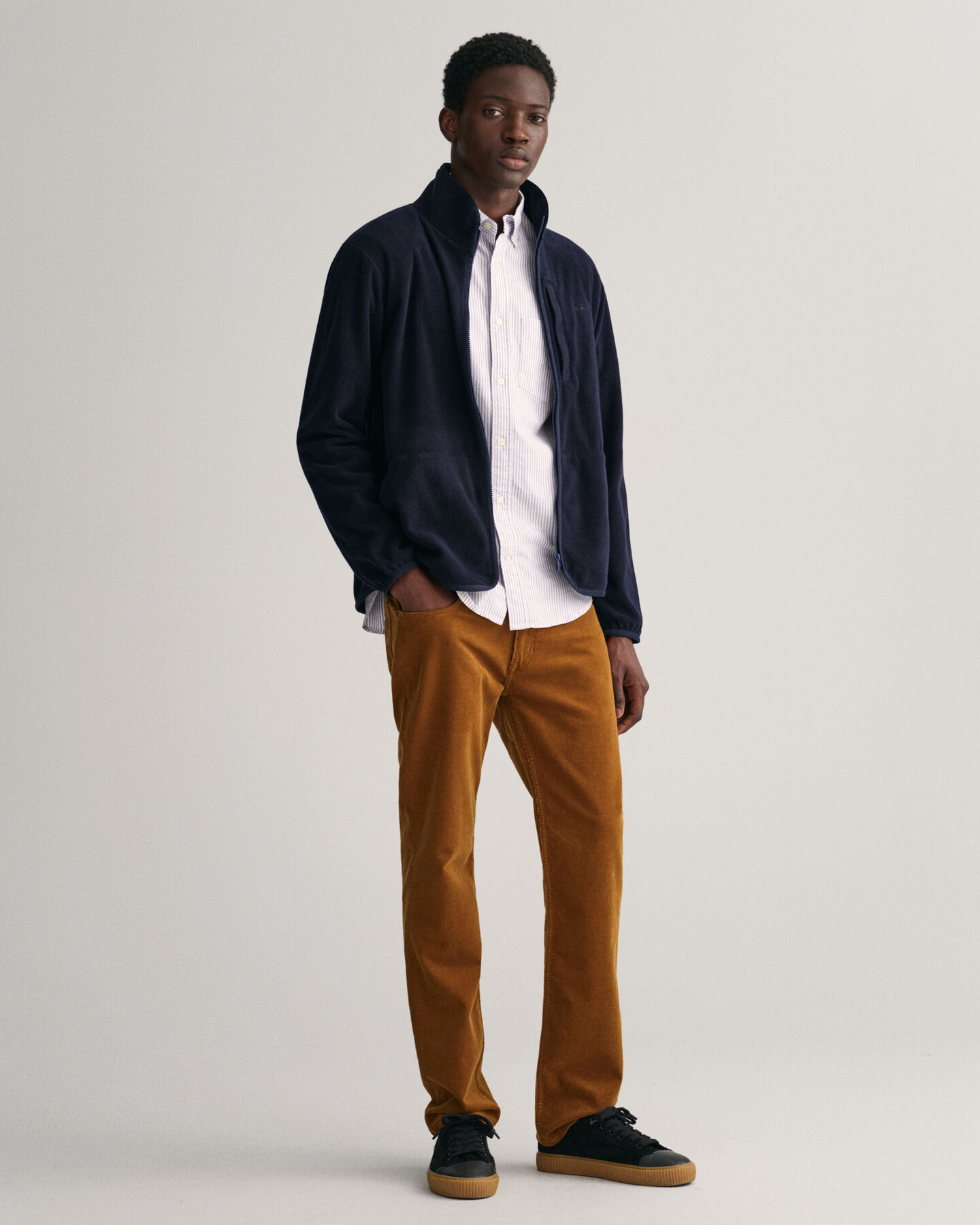 Fleece jack met rits