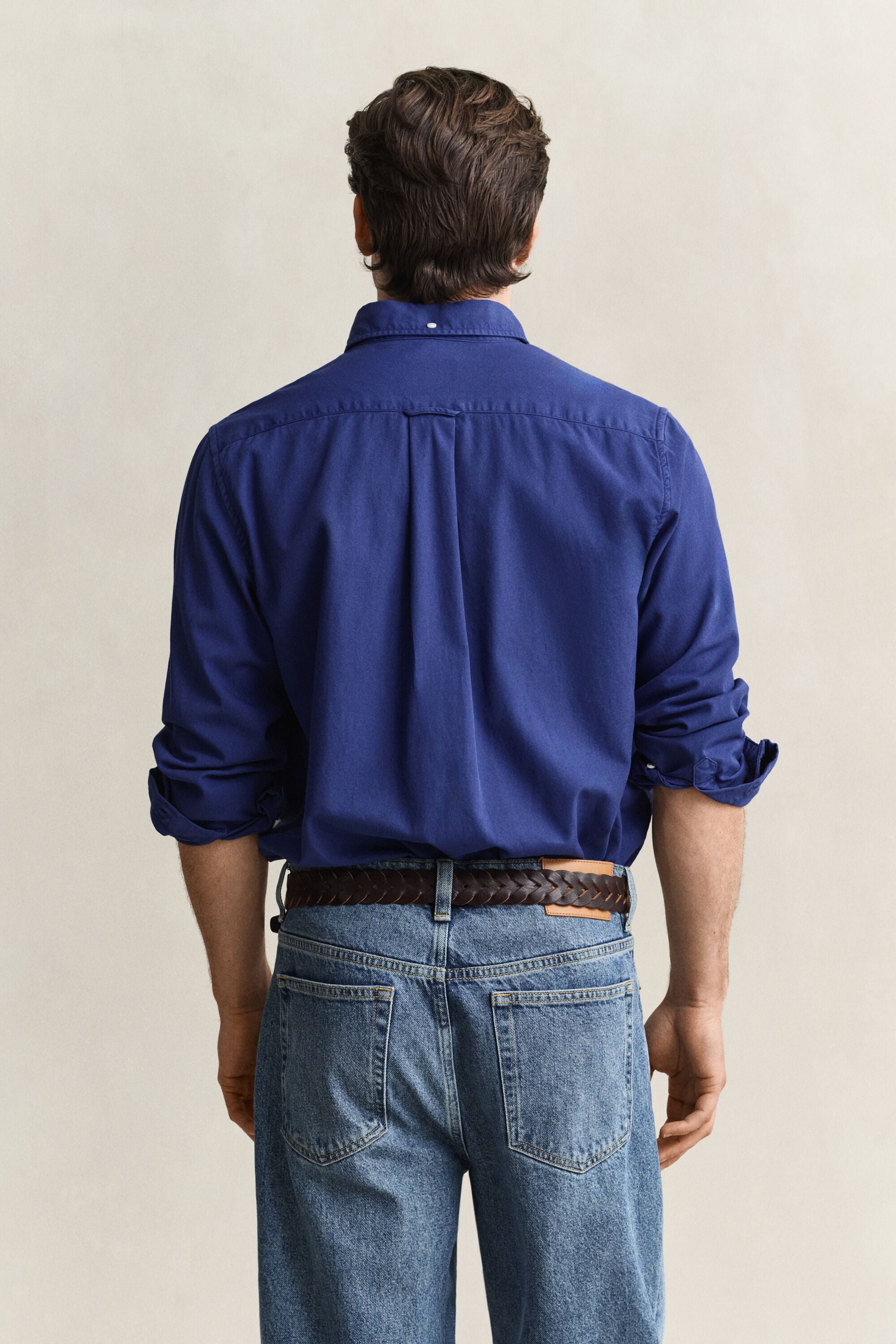 Regular Fit overhemd van keperstof