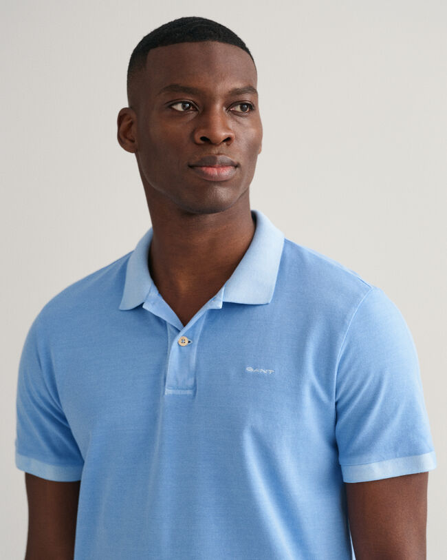 Sunfaded piqu&eacute; poloshirt