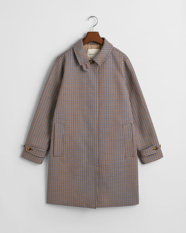 Car Coat met kleine ruitjes