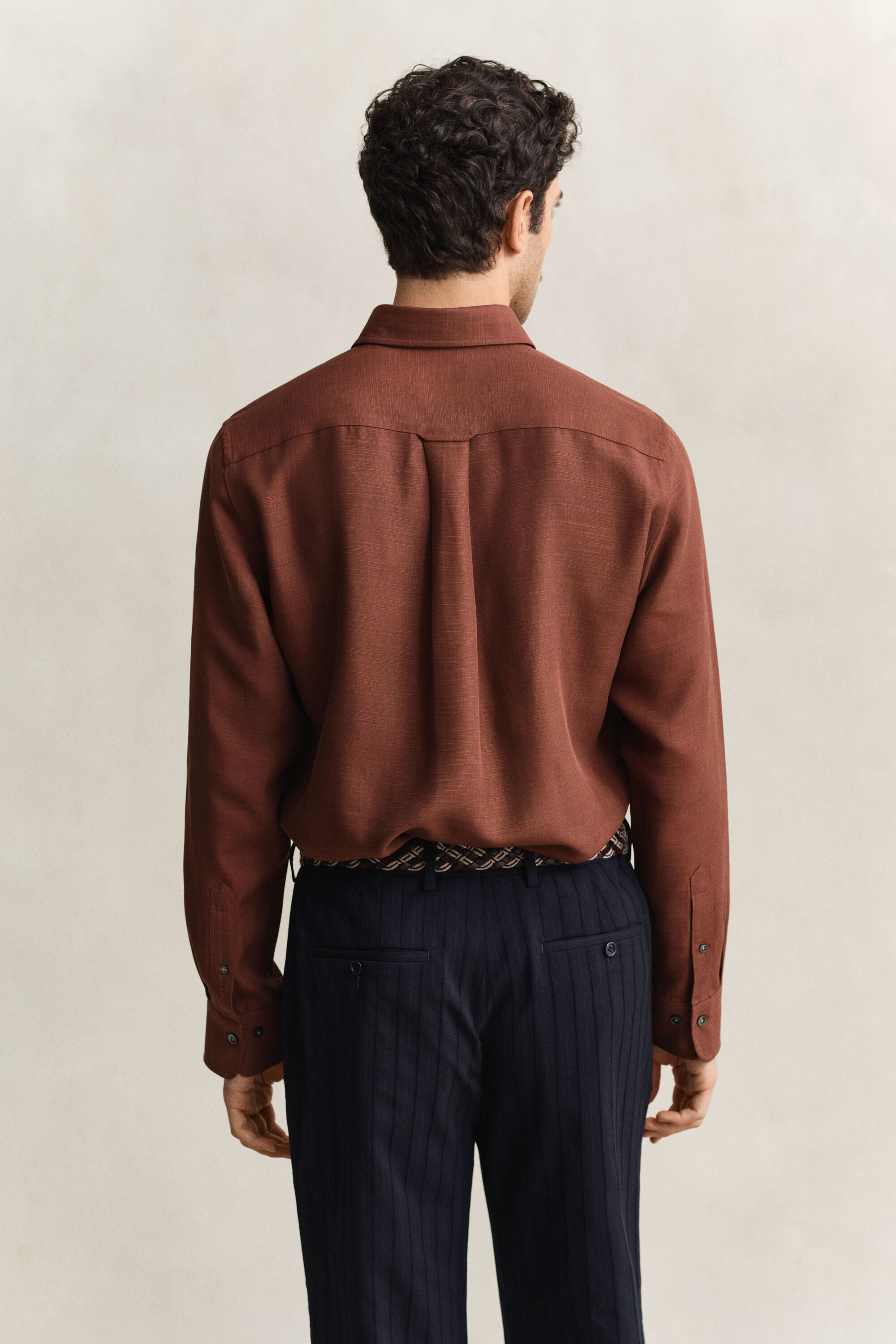 Overoverhemd van lyocell