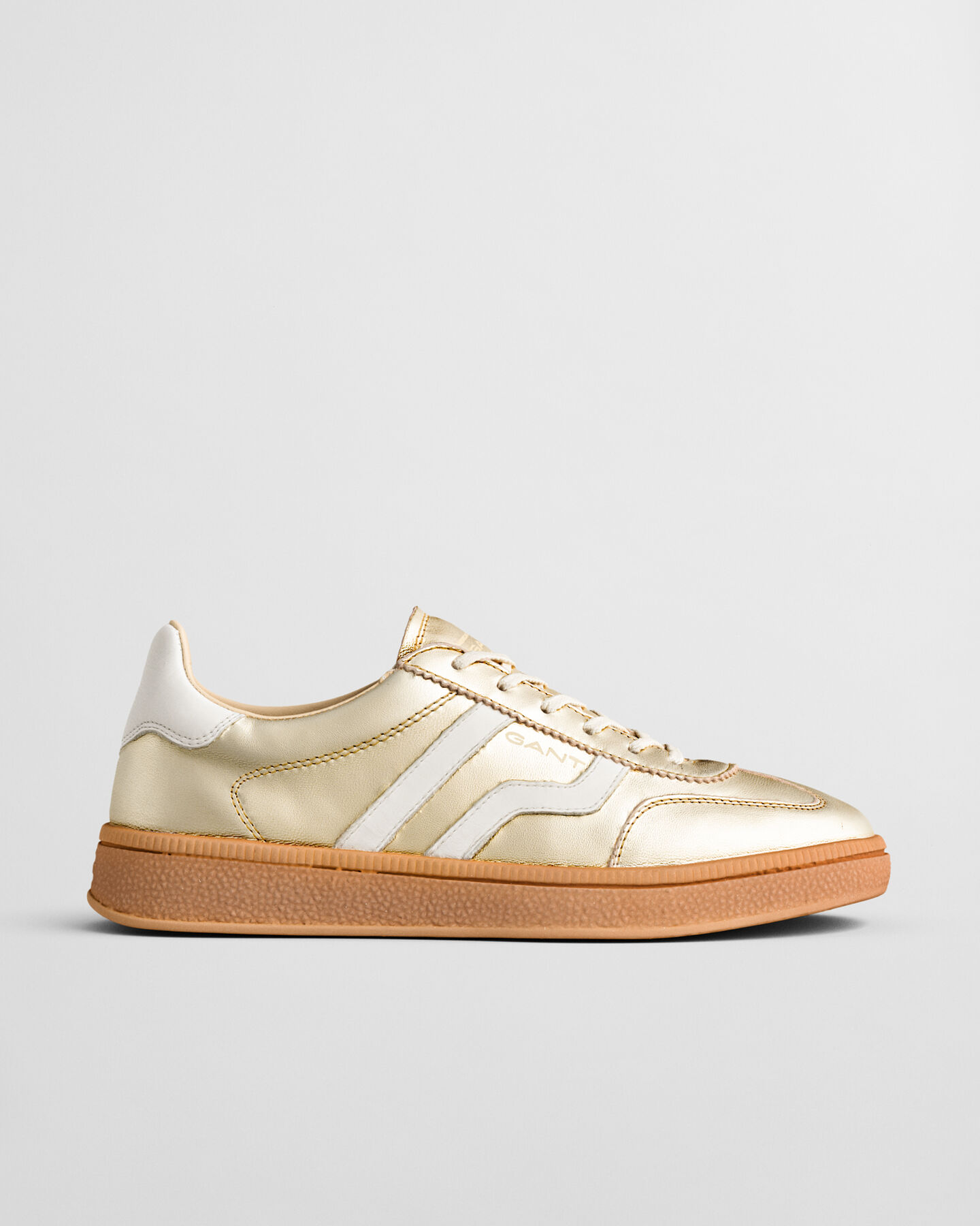Cuzima metallic leren sneakers