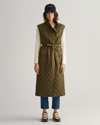 Lange gewatteerde bodywarmer