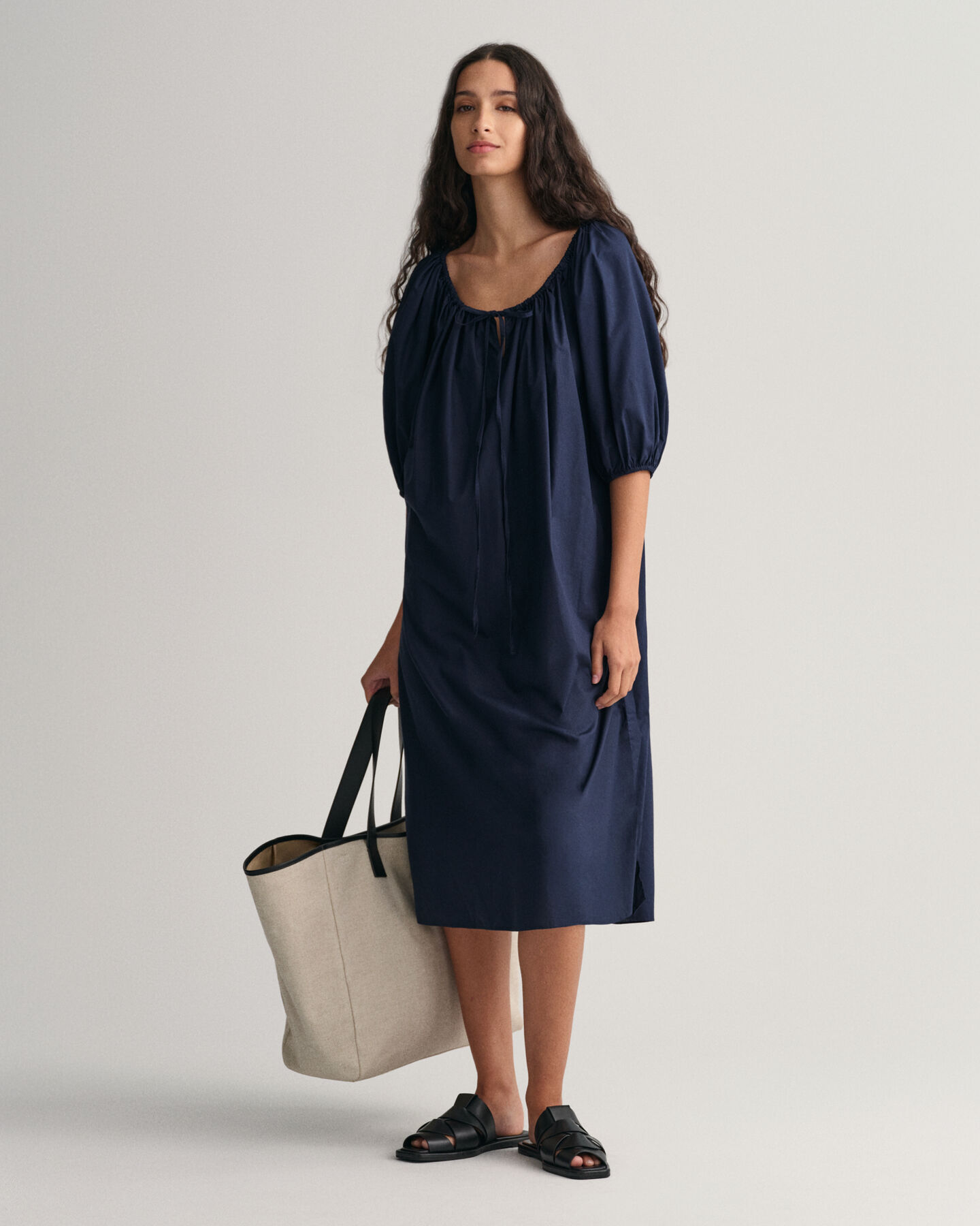 Jurk met geplooide details