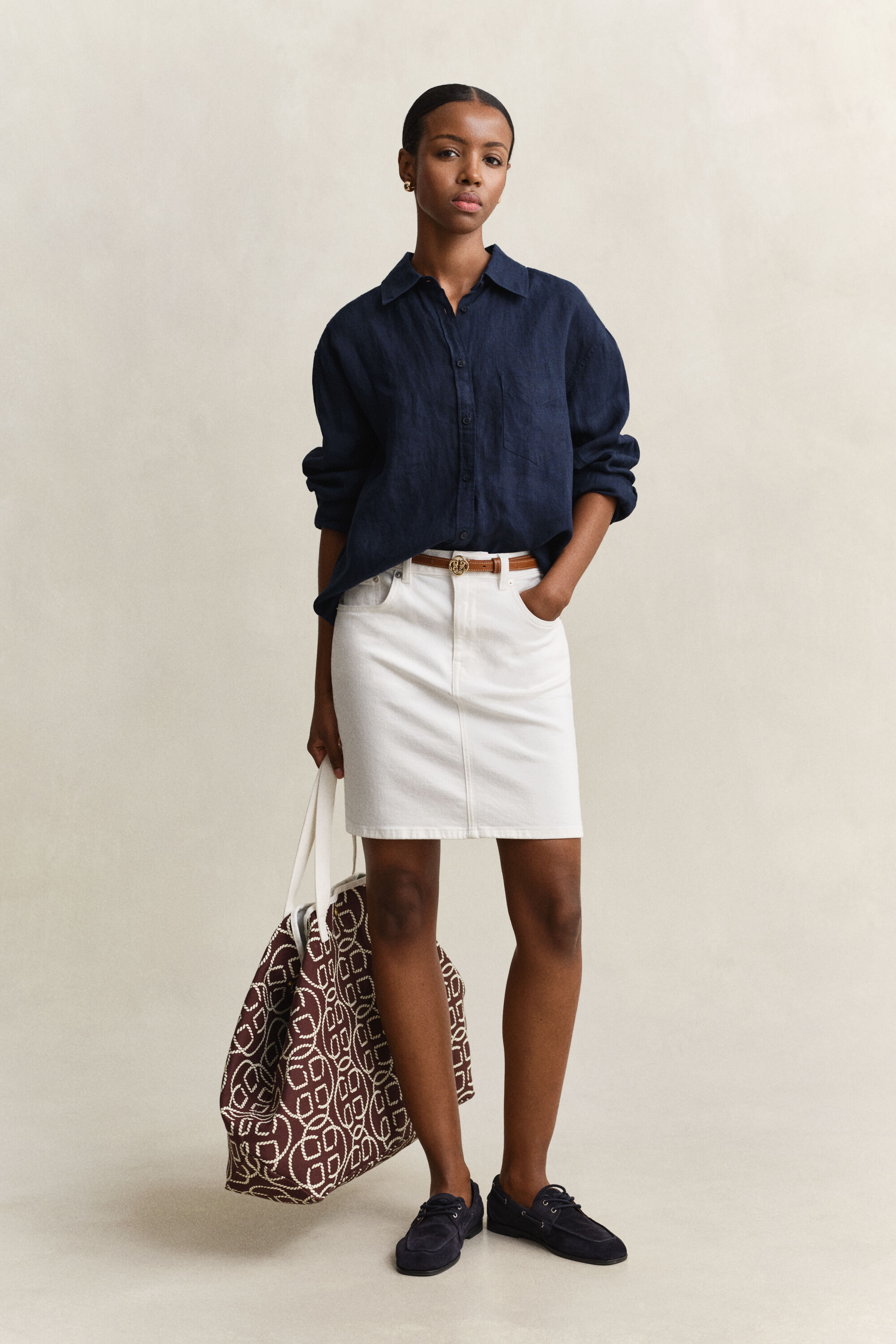 Relaxed Fit linnen blouse