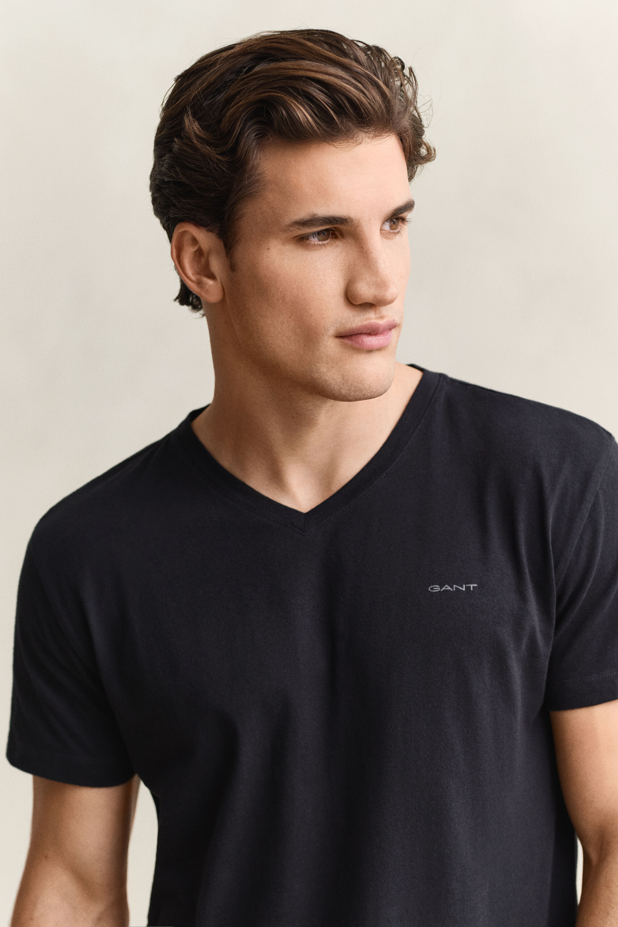 Set van twee T-shirts met V-hals