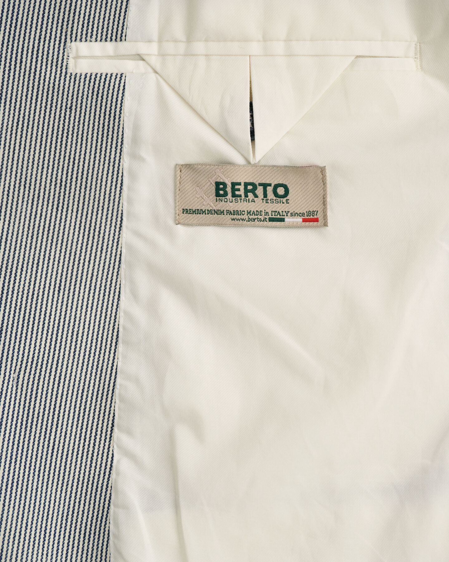 Oversized gestreepte double-breasted blazer