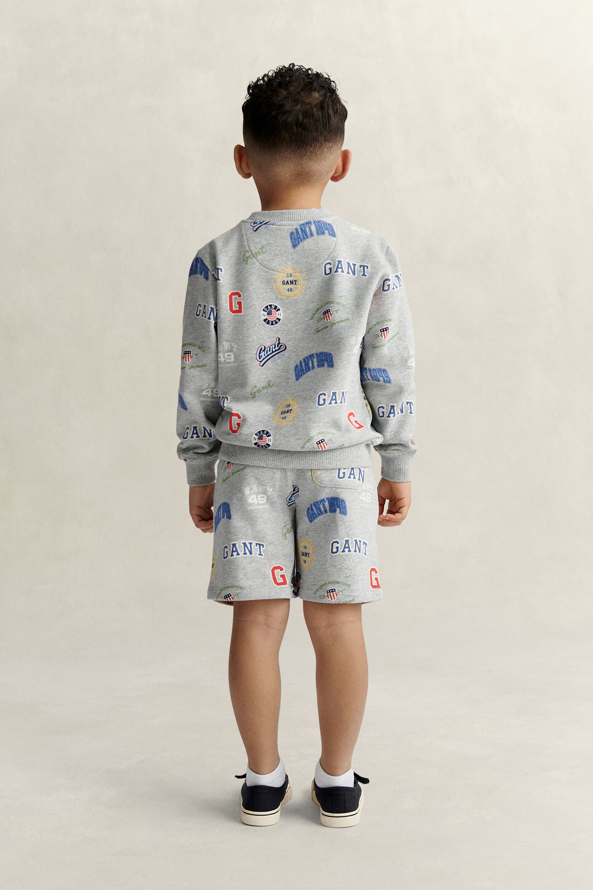 Set van sweatshort en sweatshirt met print voor jongens