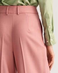 Wijde broek met hoge taille en plooien