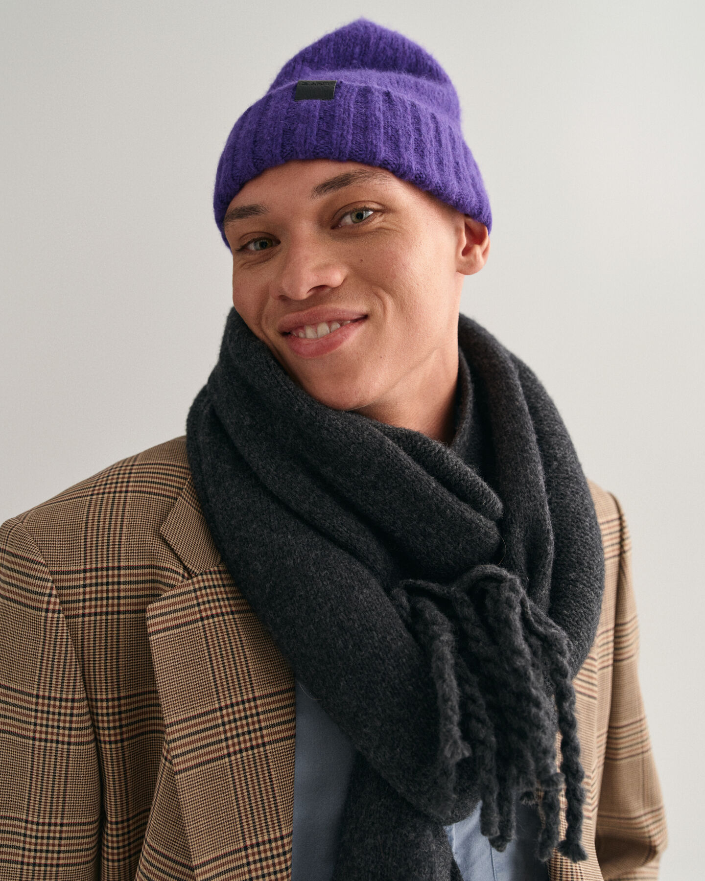 Pluizig wollen beanie