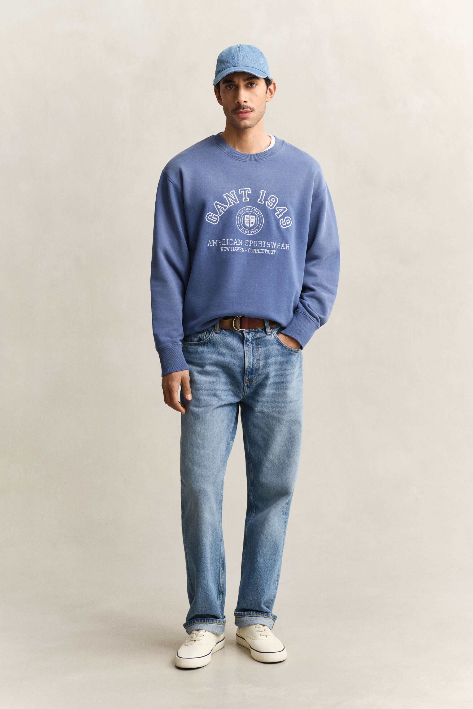 Sweatshirt met spray-afbeelding