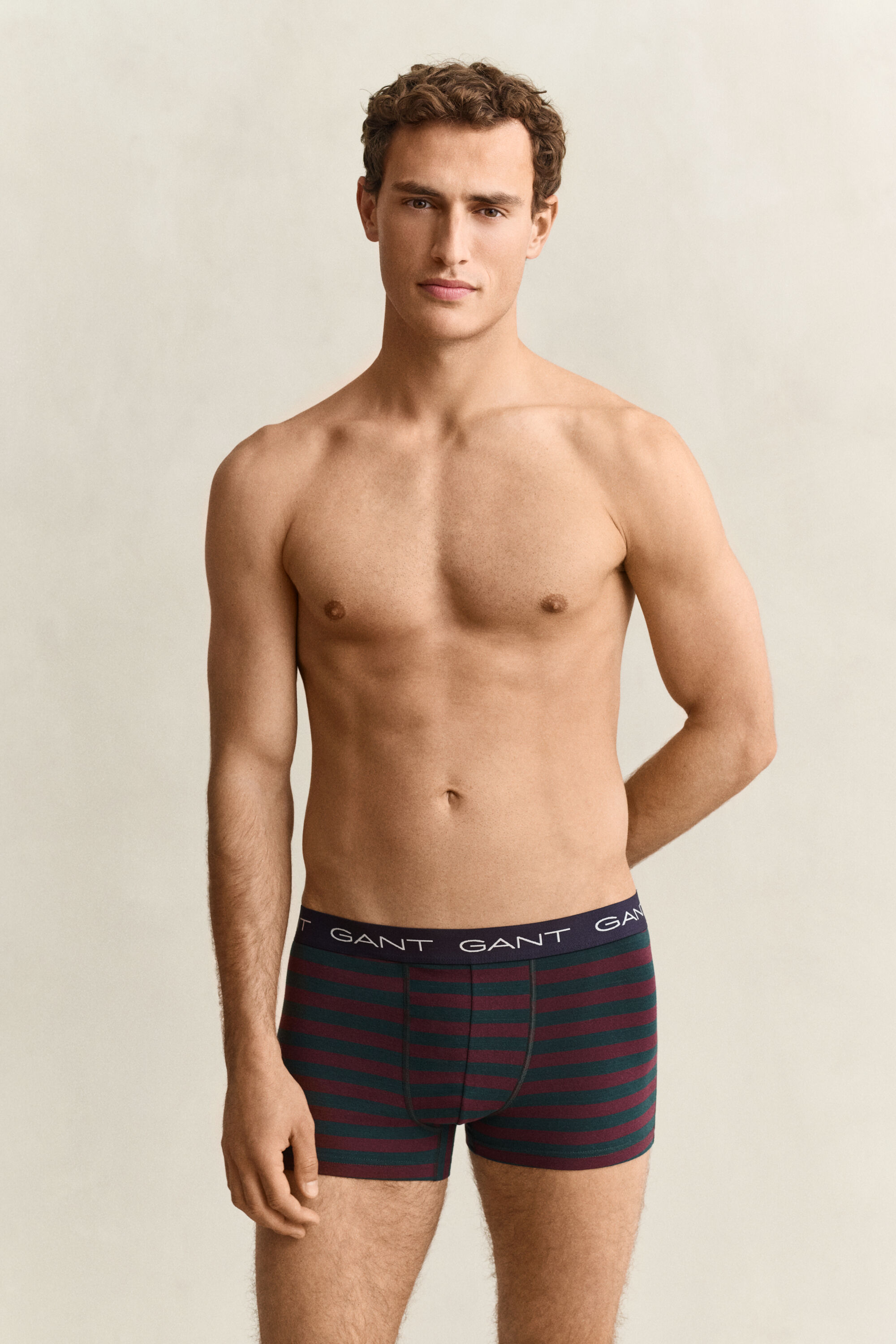 Set van drie gestreepte boxershorts in cadeauverpakking