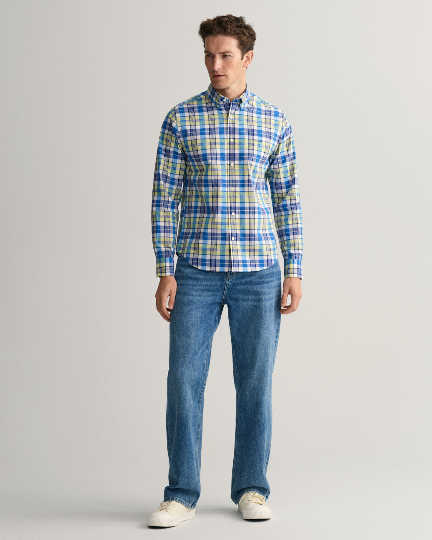 Regular Fit kleurrijk geruit overhemd