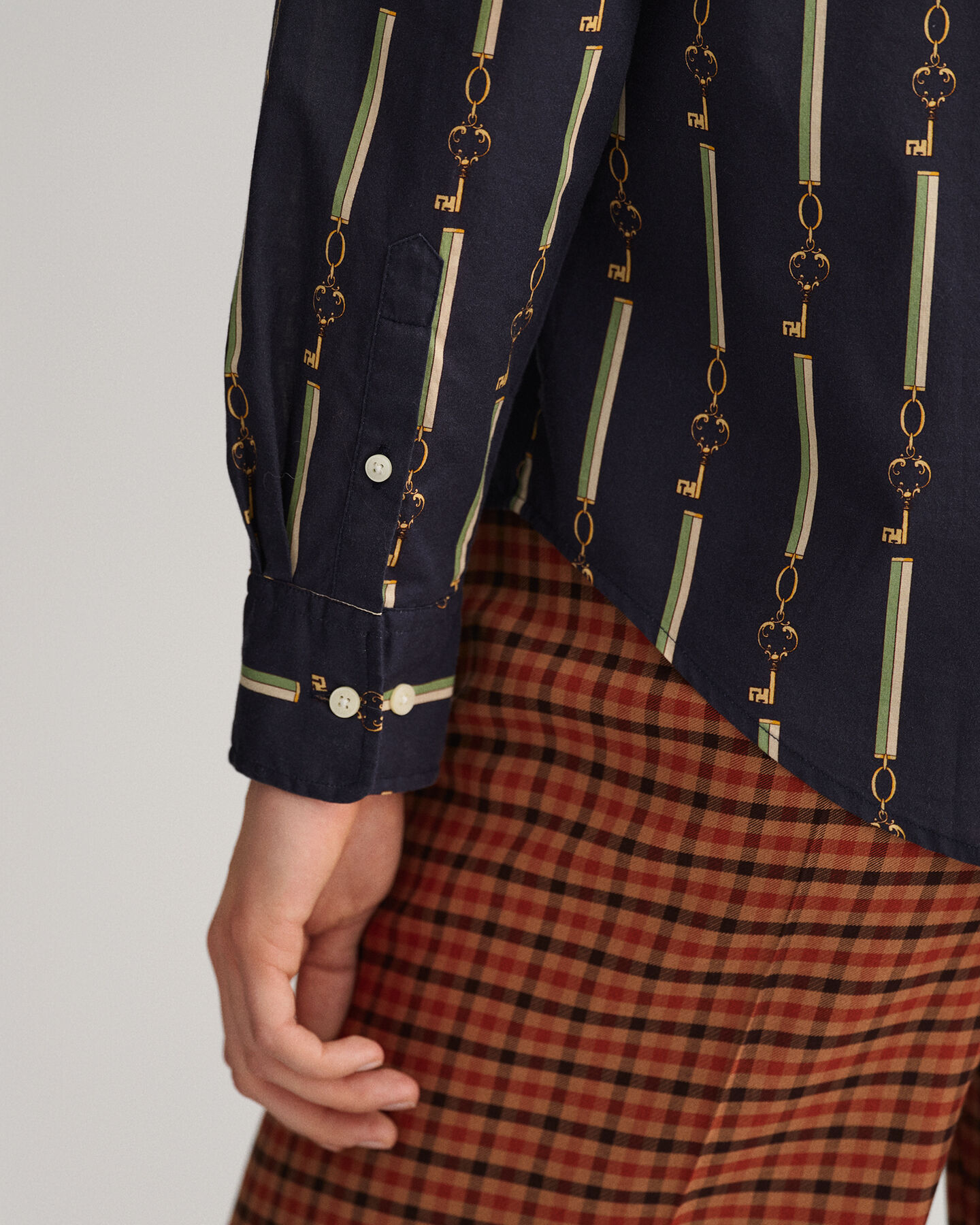 Relaxed Fit American Luxe overhemd van katoenen voile