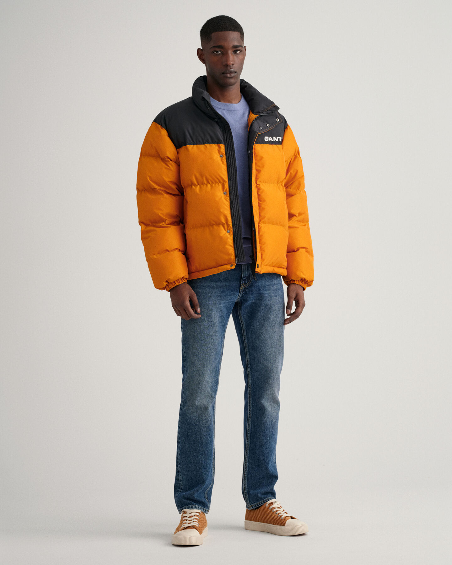 Sweater met ronde hals van katoen-kasjmier