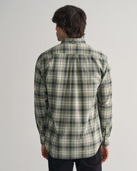 Regular Fit poplin overhemd met ruitjes