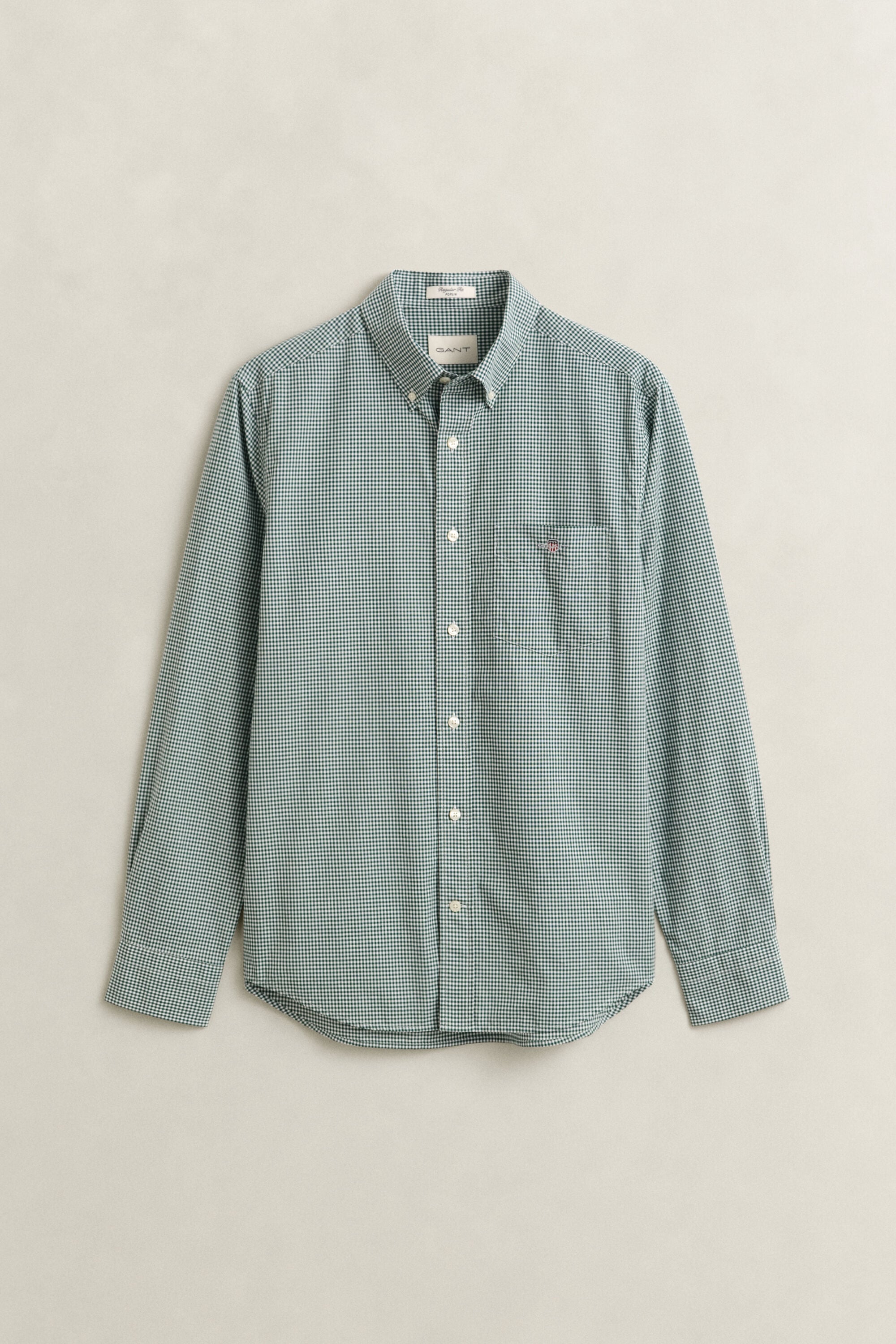Klassiek poplin overhemd met Gingham-ruitje
