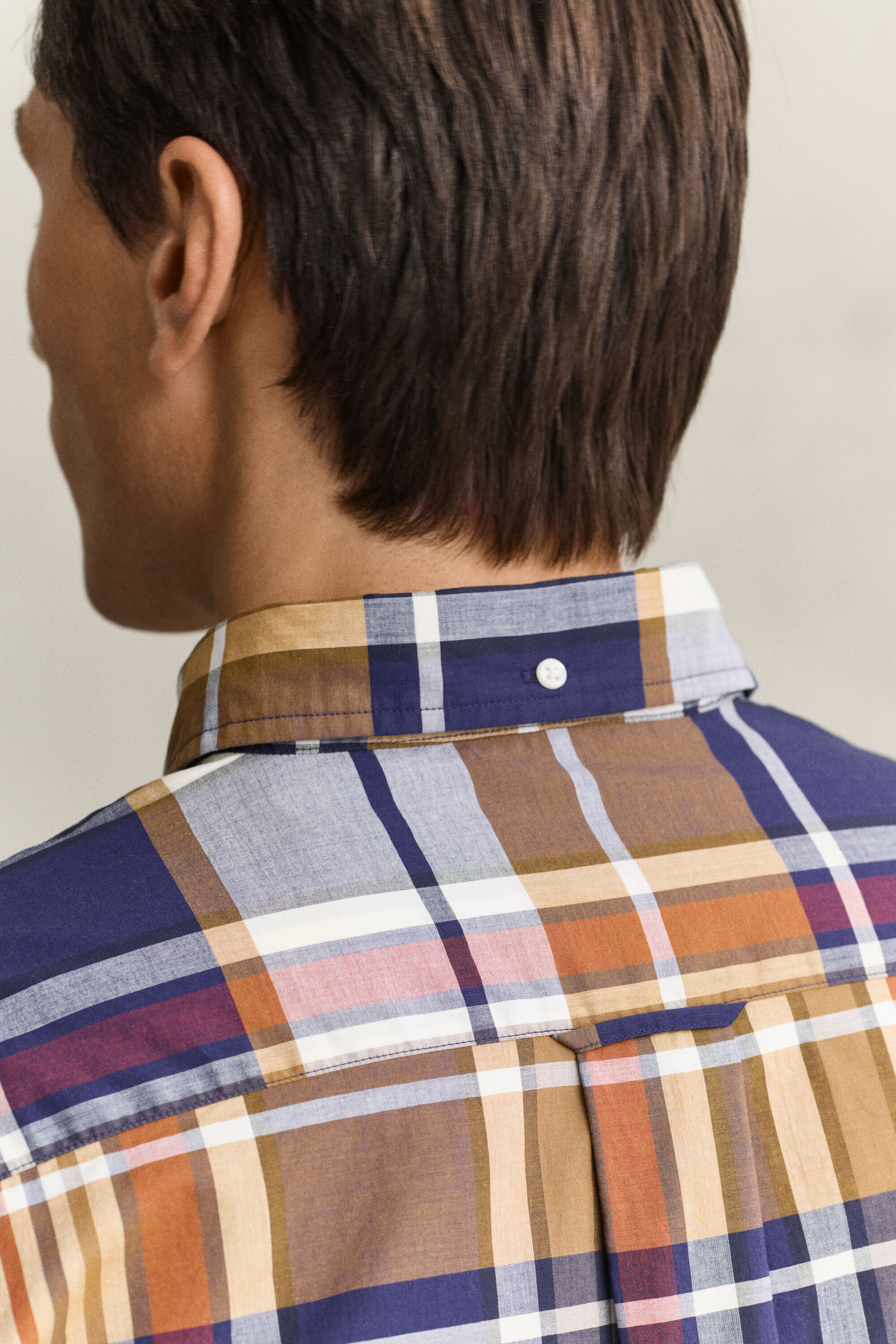 Gant x Yale geruit poplin overhemd