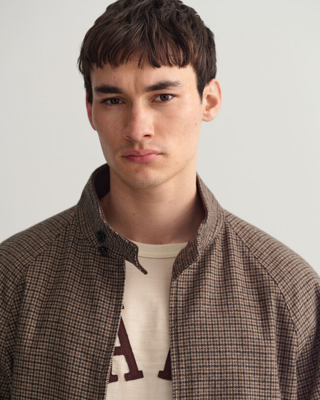 Geruit wollen Harrington jack