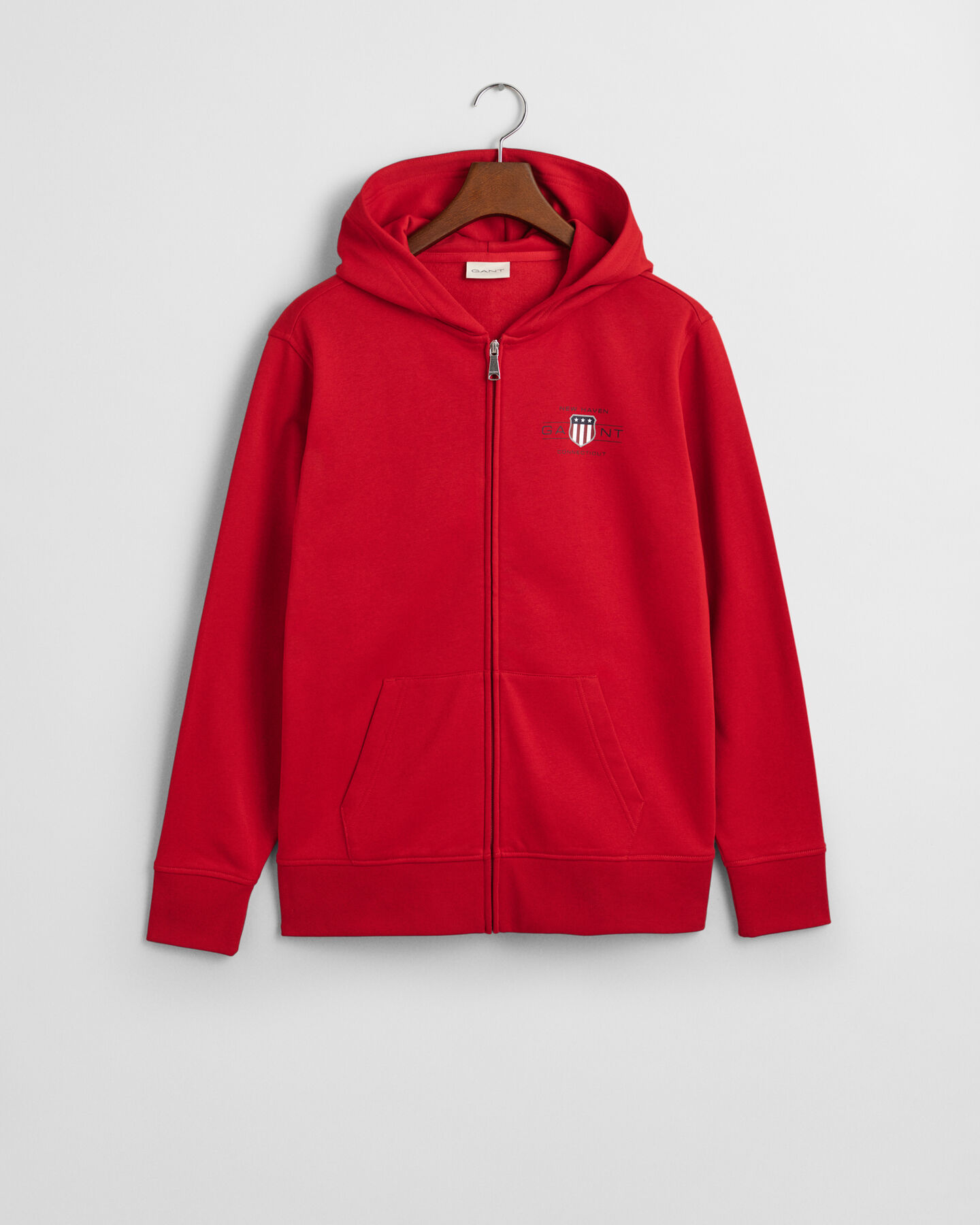 Graphic hoodie met rits