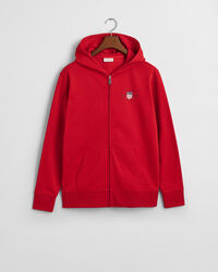 Graphic hoodie met rits